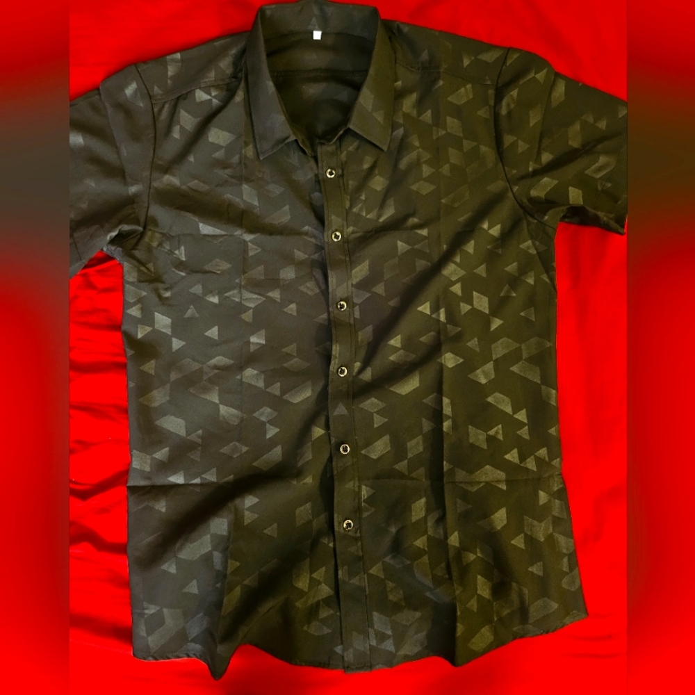 Nice Dressing Shirt Short Sleeve  New No Tags